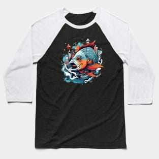 Stylish fish in the ocean city classic tshirt Baseball T-Shirt